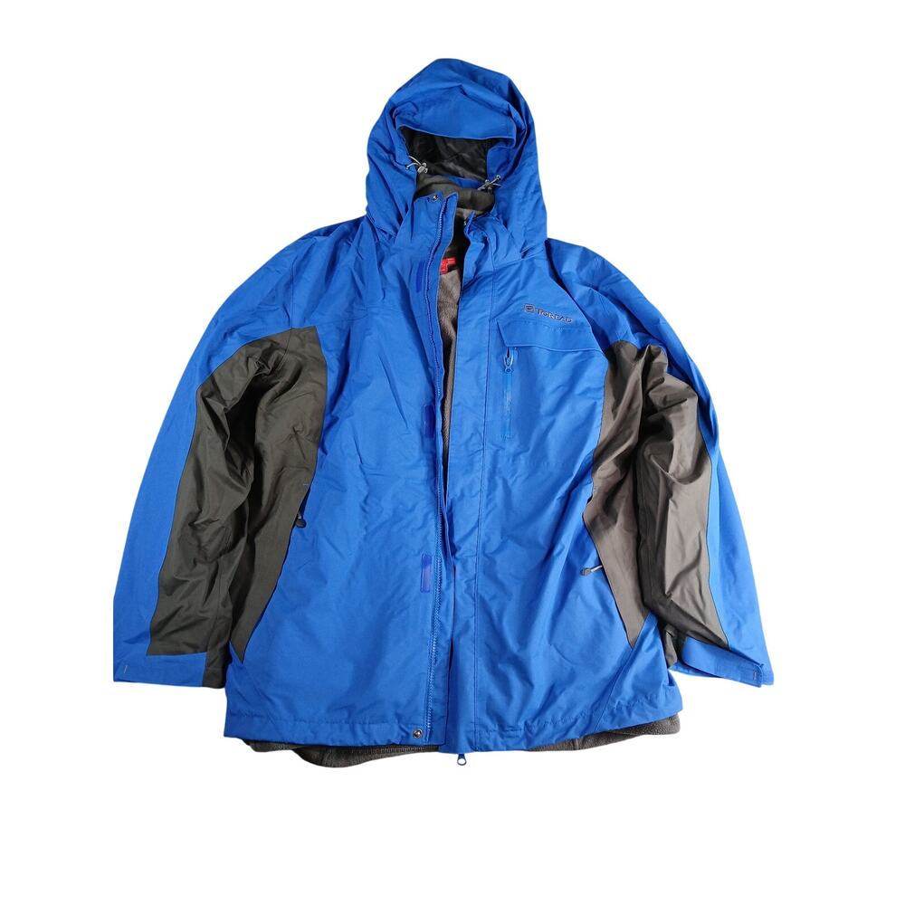 Toread Ski Jacket Coat Mens XXXL 3XL Blue Fleece Waterproof 3-in-1 Winter Warm